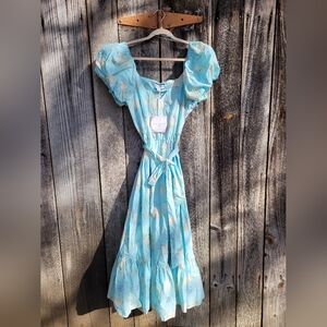 LoveShackFancyxTarget Estelle puff sleeve maxi dress